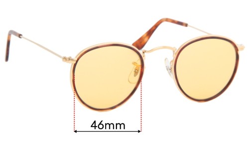 Sunglass Fix Replacement Lenses for Ray Ban B&L W1675 - 46mm Wide 