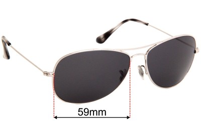 Ray Ban RB3562 Chromance Replacement Lenses 59mm wide 