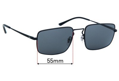 Ray-Ban RB3669 Verres de Remplacement 55mm wide 