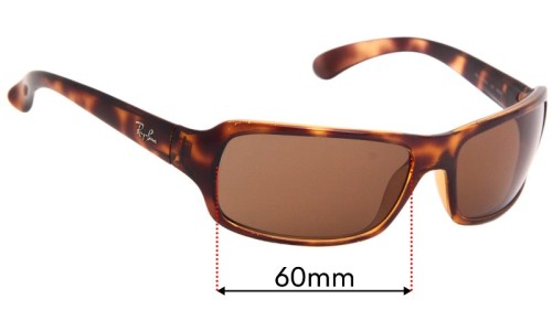 Ray Ban RB4075 Replacement Lenses 61mm wide 