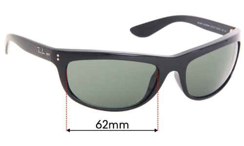 Sunglass Fix Replacement Lenses for Ray Ban RB4089 Baloramas - 62mm Wide 