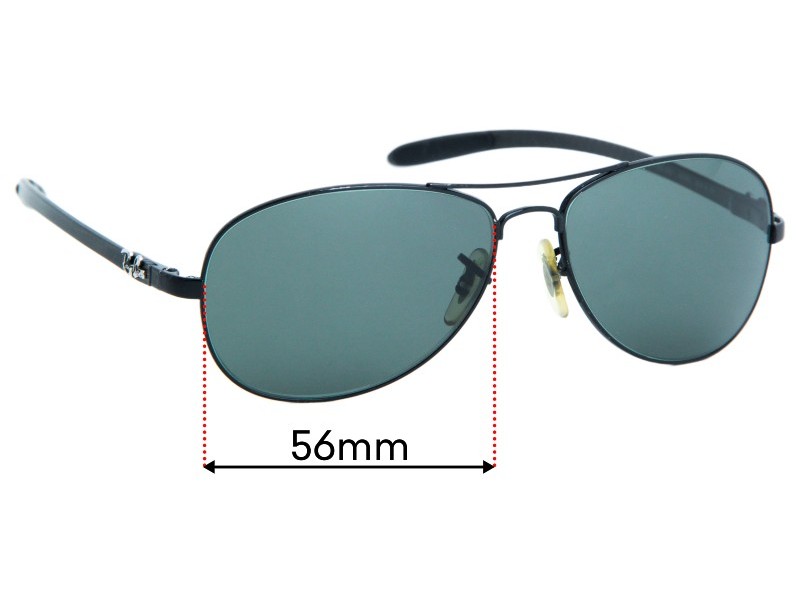 Ray Ban RB8301 Tech 56mm Replacement Lenses