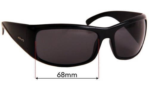 Sunglass Fix Replacement Lenses for Revo 4033 - 68mm Wide 