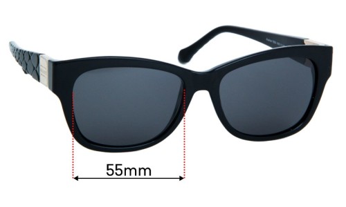 Sunglass Fix Replacement Lenses for Roberto Cavalli Acamar 785S - 55mm Wide 