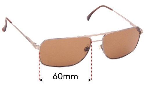 Sunglass Fix Replacement Lenses for Rodenstock R1274 - 60mm Wide 