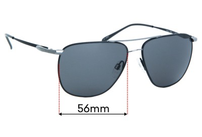 Sunglass Fix Replacement Lenses for Serengeti Marco - 55mm wide 