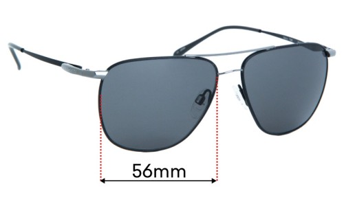 Sunglass Fix Replacement Lenses for Serengeti Marco  - 55mm Wide 