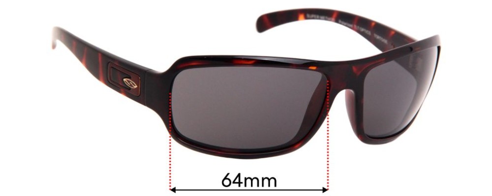Sunglass Fix Replacement Lenses for Smith Super Method - 64mm Wide
