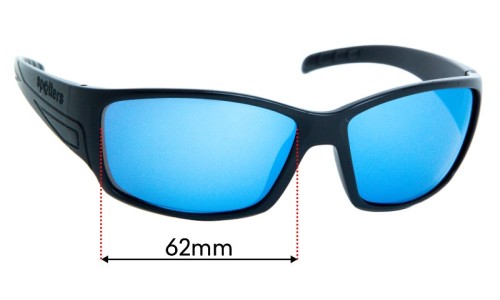 Sunglass Fix Verres de Remplacement pour Spotters Chaos - 62mm Wide Sunglass Fix Verres de Remplacement pour Spotters Chaos - 62mm Wide