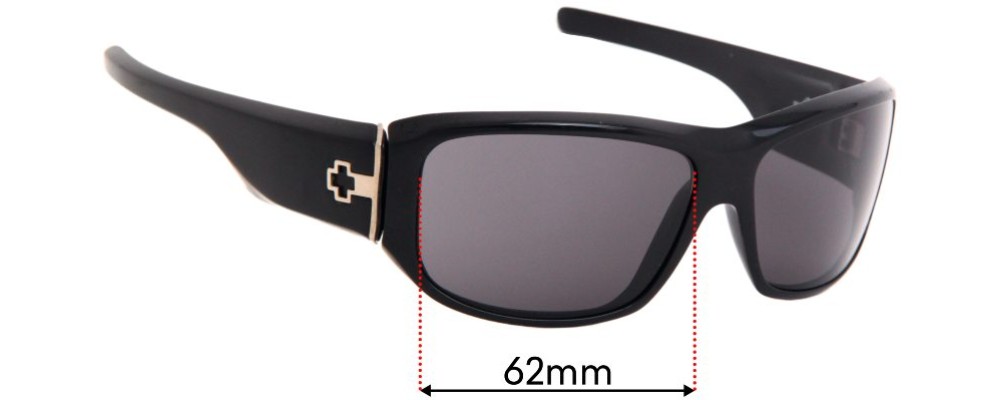 Sunglass Fix Replacement Lenses for Spy Optic Lacrosse - 62mm Wide