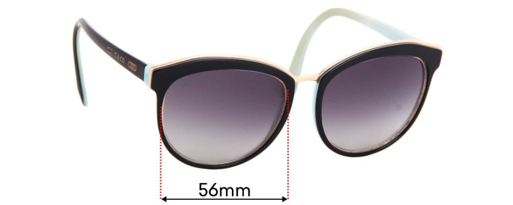 Sunglass Fix Replacement Lenses for Tiffany & Co TF4146 - 56mm Wide
