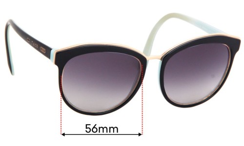 Sunglass Fix Replacement Lenses for Tiffany & Co TF4146 - 56mm Wide 