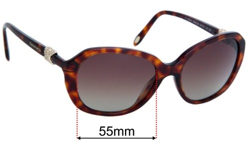 Sunglass Fix Replacement Lenses for Tiffany & Co TF 4108-B - 55mm Wide 