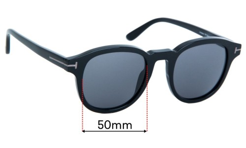 Sunglass Fix Replacement Lenses for Tom Ford Jameson TF752-N  - 50mm Wide 