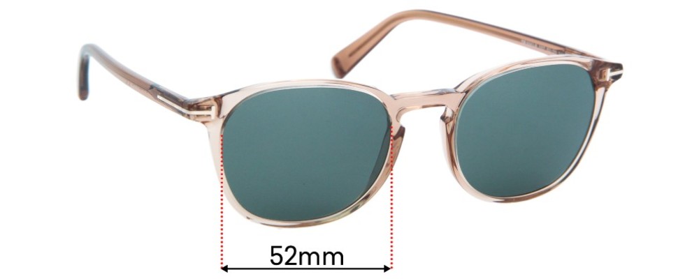 Sunglass Fix Replacement Lenses for Tom Ford TF5583-B - 52mm Wide