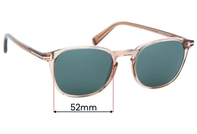 Tom Ford TF5583-B Replacement Lenses 52mm wide 