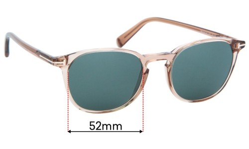 Sunglass Fix Replacement Lenses for Tom Ford TF5583-B - 52mm Wide 
