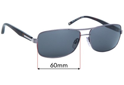 Tommy Hilfiger TH Sun Rx 05 Replacement Lenses 60mm wide 
