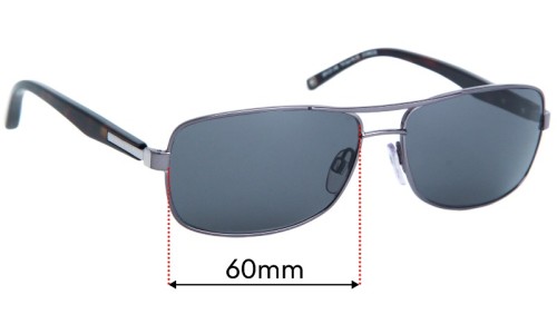 Sunglass Fix Replacement Lenses for Tommy Hilfiger TH Sun Rx 05 - 60mm Wide 