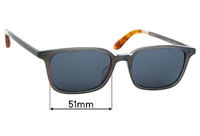 Toms  Pierce  Replacement Lenses 51mm wide 