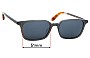 Sunglass Fix Replacement Lenses for Toms  Pierce - 51mm Wide 