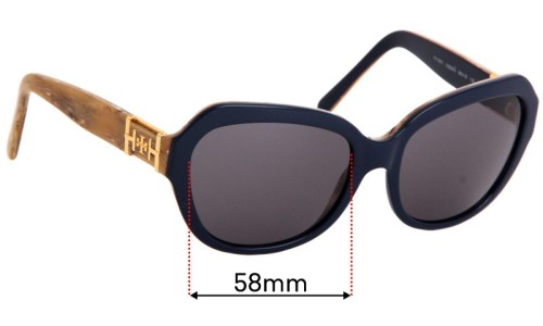 Sunglass Fix Replacement Lenses for Tory Burch TY7071 - 58mm Wide 