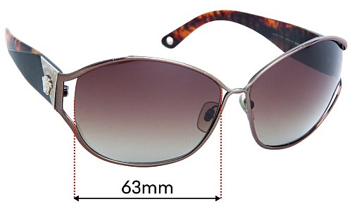 Sunglass Fix Replacement Lenses for Versace MOD 2115  - 63mm Wide 