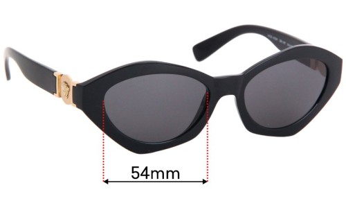 Sunglass Fix Replacement Lenses for Versace MOD 4334 - 54mm Wide 
