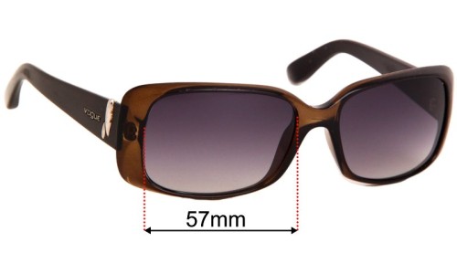 Sunglass Fix Replacement Lenses for Vogue VO2663-S - 57mm Wide 