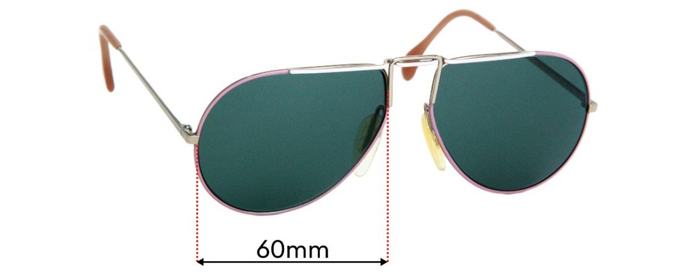Sunglass Fix Replacement Lenses for Zeiss 9357 - 60mm Wide