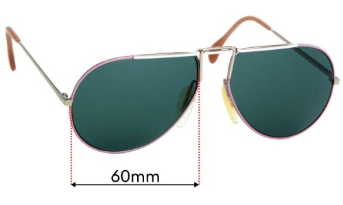 Sunglass Fix Replacement Lenses for Zeiss 9357 - 60mm Wide 