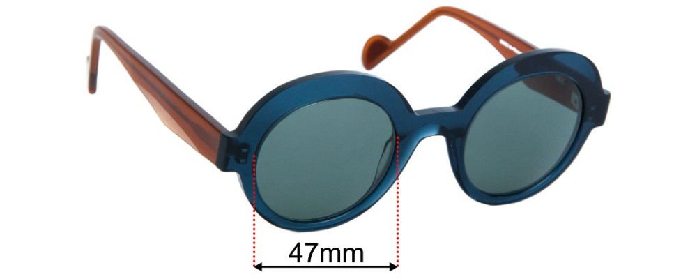 Sunglass Fix Replacement Lenses for Anne & Valentin Sofia - 47mm Wide