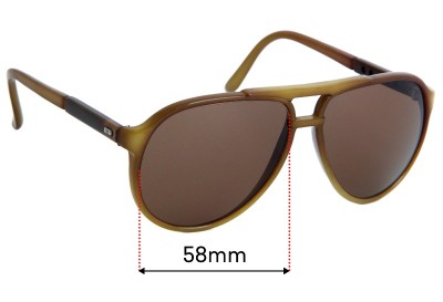 Bolle 378 Replacement Sunglass Lenses - 58mm wide 