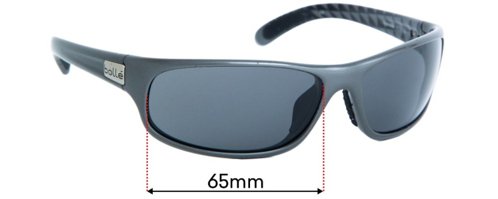 Sunglass Fix Replacement Lenses for Bolle Anaconda 11719  - 65mm Wide