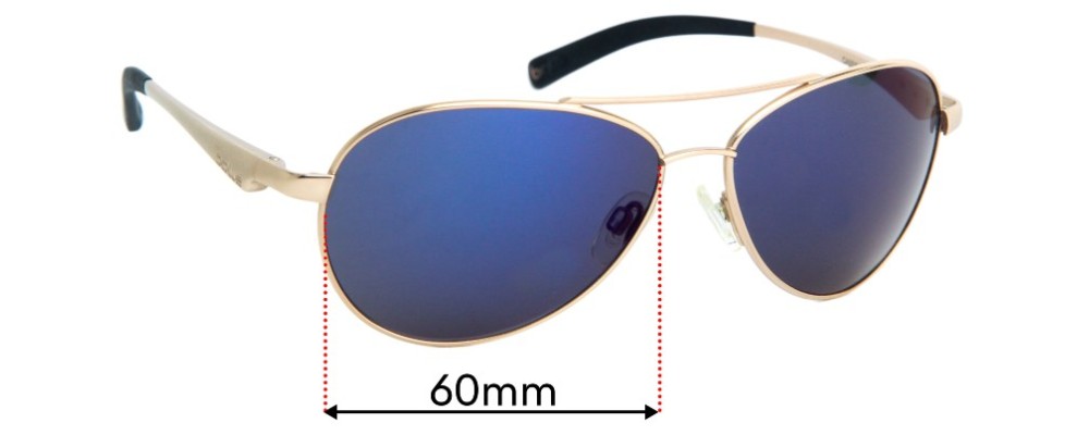 Sunglass Fix Replacement Lenses for Bolle Cassis  - 60mm Wide