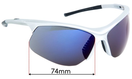 Sunglass Fix Replacement Lenses for Briko Switcher  - 74mm Wide 