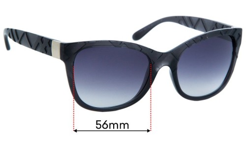 Sunglass Fix Replacement Lenses for Burberry B 4219  - 56mm Wide 
