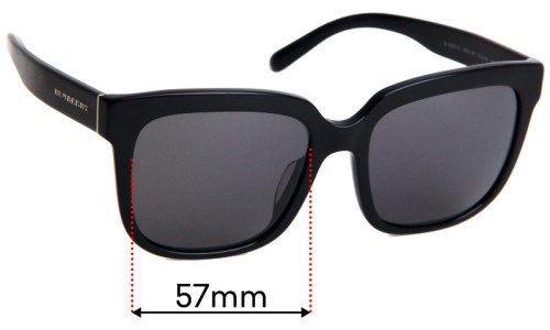 Sunglass Fix Replacement Lenses for Burberry B 4230-D - 57mm Wide 