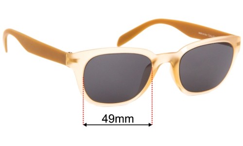 Sunglass Fix Replacement Lenses for Calvin Klein CK5829 - 49mm Wide 