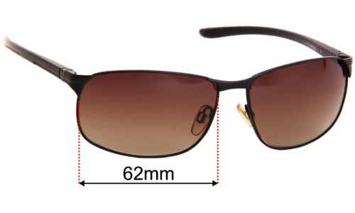 Sunglass Fix Replacement Lenses for Cancer Council Botany - 62mm Wide 