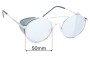 Sunglass Fix Replacement Lenses for Carolina Lemke Agent - 50mm Wide 