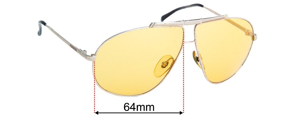 Sunglass Fix Replacement Lenses for Carrera 5401 - 64mm Wide