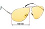 Sunglass Fix Replacement Lenses for Carrera 5401 - 64mm Wide 