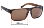 Sunglass Fix Replacement Lenses for Carve Vendetta - 64mm Wide 