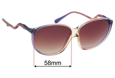 Cazal Mod 101 Verres de Remplacement 58mm wide 