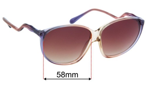 Sunglass Fix Replacement Lenses for Cazal Mod 101 - 58mm Wide 