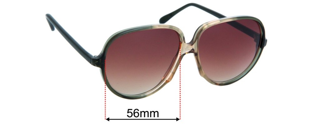 Sunglass Fix Replacement Lenses for Cazal Mod 106 - 56mm Wide
