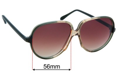 Cazal Mod 106 Verres de Remplacement 56mm wide 