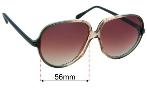 Sunglass Fix Replacement Lenses for Cazal Mod 106  - 56mm Wide 