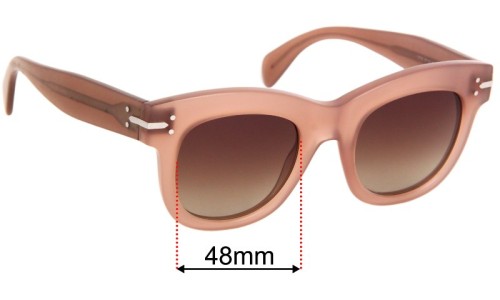 Sunglass Fix Replacement Lenses for Celine CL 41079/S - 48mm Wide 